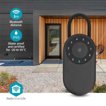 SmartLife-sleutelkluis Bluetooth® Buitenshuis Digit IP65 Zwart - Nedis