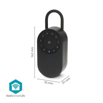 SmartLife-sleutelkluis Bluetooth® Buitenshuis Digit IP65 Zwart - Nedis