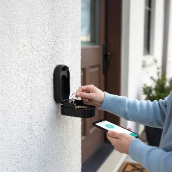 SmartLife-sleutelkluis Bluetooth® Buitenshuis Digit IP65 Zwart - Nedis