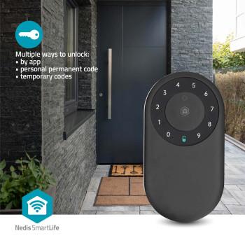 SmartLife-sleutelkluis Bluetooth® Buitenshuis Digit IP65 Zwart - Nedis