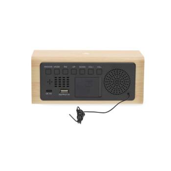 Wekkerradio LED USB-C™ Female FM Snoozefunctie Slaaptimer - Nedis