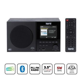 DABMAN-120BK DAB+, FM radio with BT,RC - Imperial