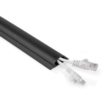 Kabelmanagement Buis 1 Stuks Maximale kabeldikte: 16 mm PVC Zwart - Nedis