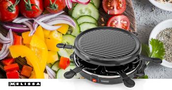Raclette / Gourmetstel 6 personen 800 W Ø 29 cm Anti-aanbaklaag - MELISSA