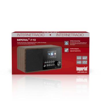 I110 (V2) Wi-Fi internetradio met mediaspeler en Bluetooth® - Wood Look - Imperial