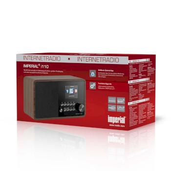 I110 (V2) Wi-Fi internetradio met mediaspeler en Bluetooth® - Wood Look - Imperial