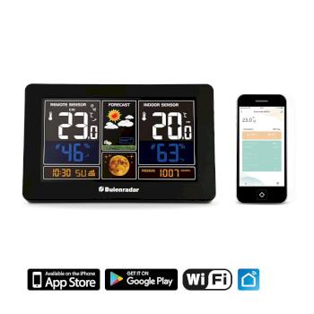 3-in-1 Wi-Fi weerstation met een draadloze buitensensor en app - Buienradar