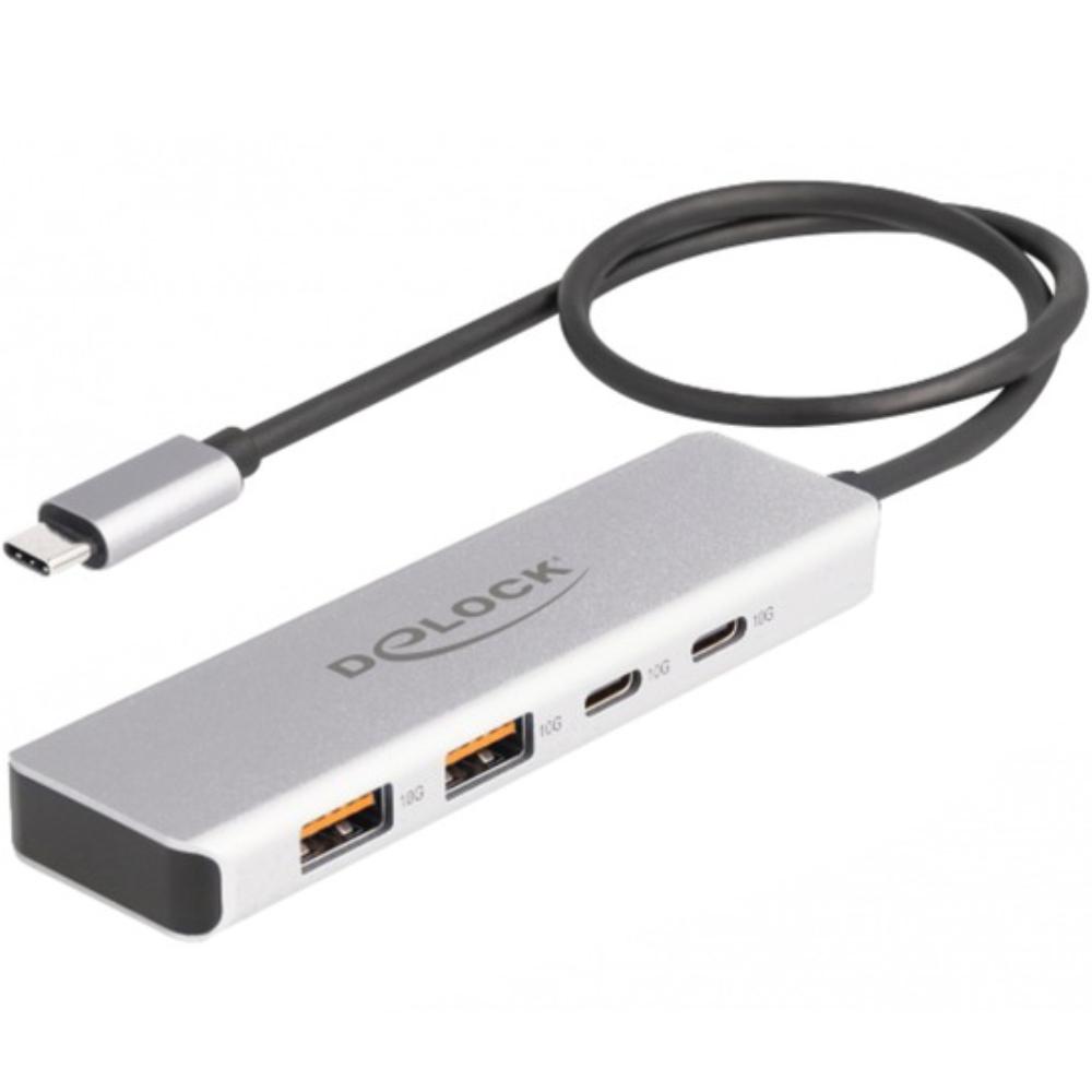 USB A + C hub - 4 poorten