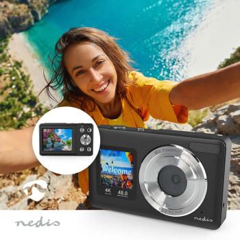 Digitale Fotocamera Dubbel scherm 48 MPixel 4K@30fps 5 MPixel CMOS - Nedis