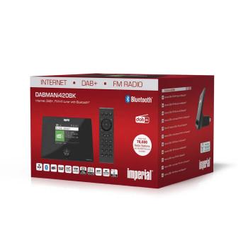 Compacte hybride radio (internet, DAB+, FM-hifituner) met Bluetooth®. - Imperial