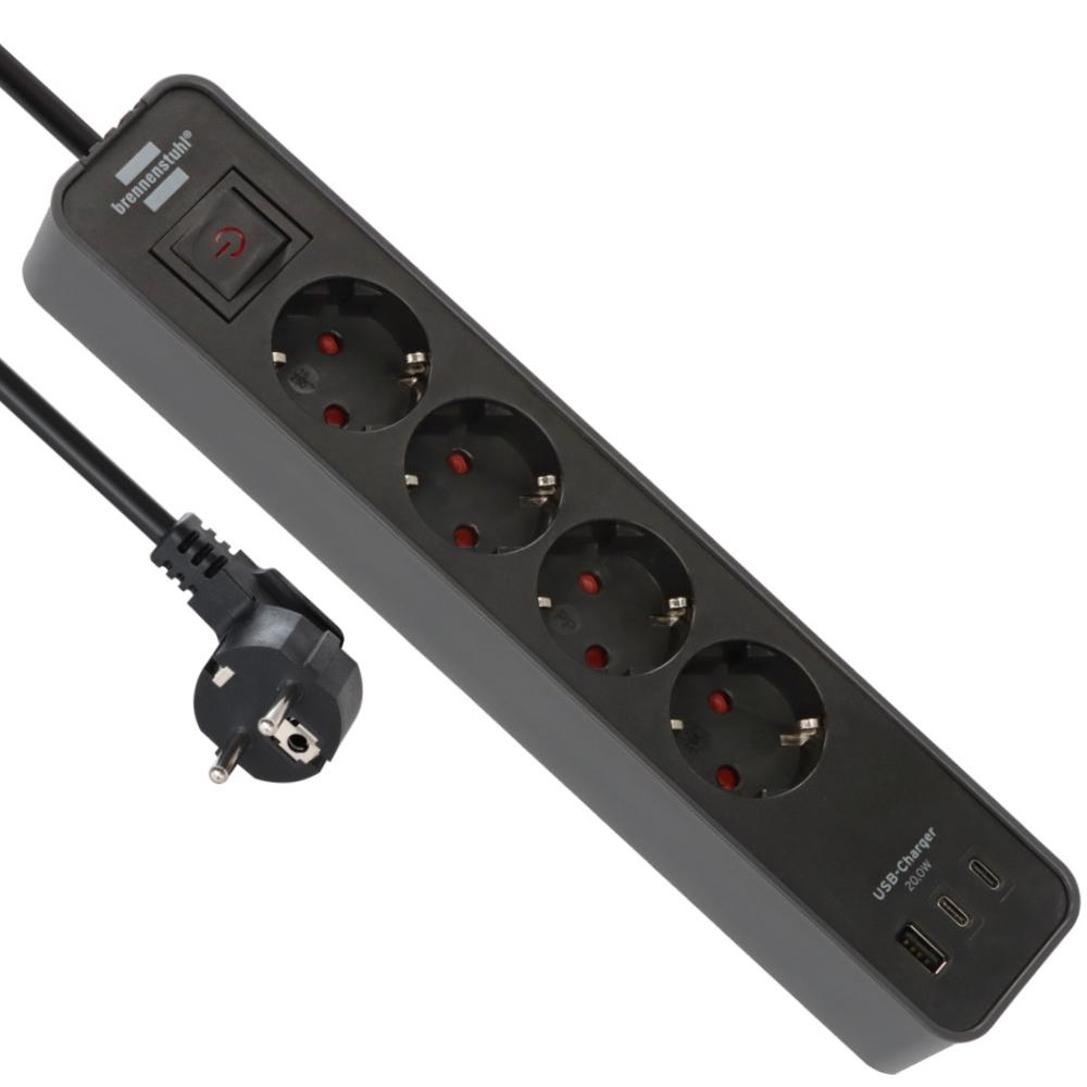 Stekkerdoos - 4-voudig - Brennenstuhl