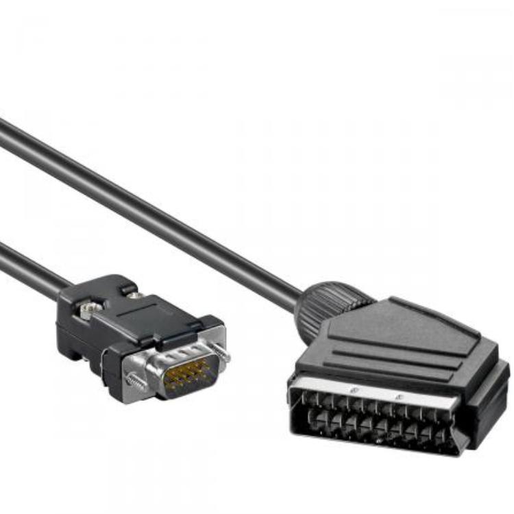romantisch account gordijn SCART naar VGA Kabel - SCART naar VGA kabel, Connector 1: SCART male,  Connector 2: VGA (15p SUB D) male, Lengte: 1.5 meter Let op! Niet geschikt  om een PC op een