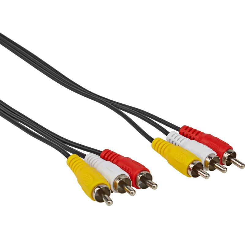 Waarschijnlijk lineair kruipen Audio/Video Kabel - 3x Tulp (RCA) male naar 3x Tulp (RCA) male (Audio &  Video) 1.5 Meter.