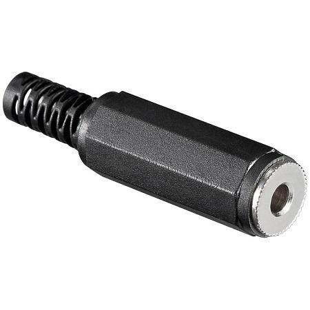 3.5 mm jack female stekker – stereo – soldeerbaar