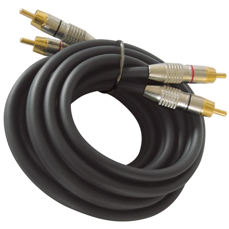 High-End tulp kabel - Dynavox - Tulp kabel - Zwart, Merk: Dynavox, 24K ...