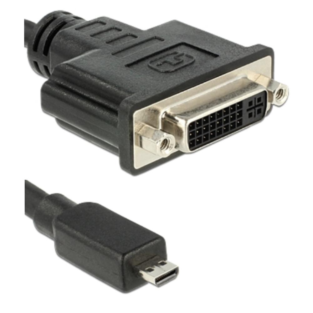 Micro HDMI naar DVI adapter HDMI micro naar DVI verloopkabel, Type Single Link (24+4+1 Polig