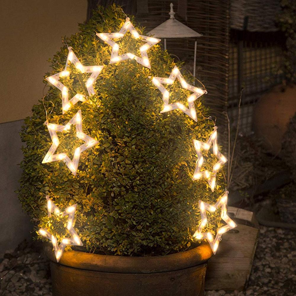 Kerstverlichting - Soort: Kerstster Lamptype: Led (70 lampjes) Lichtkleur: Warm wit Toepassing: Binnen buiten Voeding: Netstroom 0.72 meter