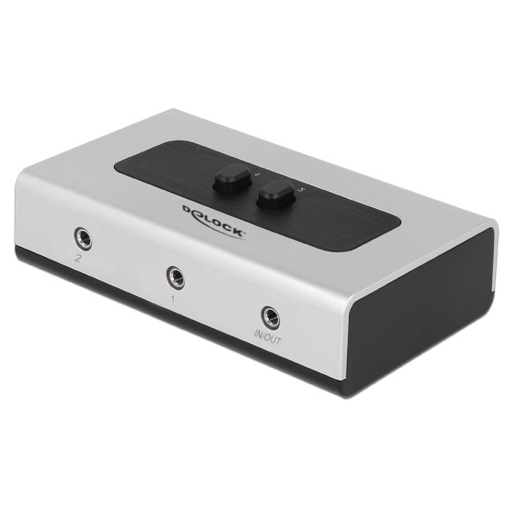 Fydun Stereo Mixer Audio Distributor 2 Input 2 Output 3.5mm Jack Plug